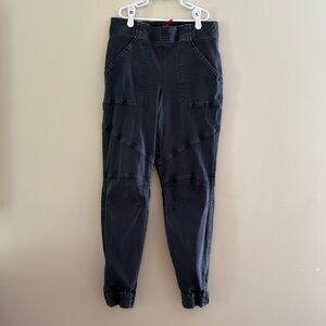 Spanx Wash Grey Stretch Twill Cargo Jogger Size Large